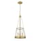 Z-Lite Prescott 3 Light Pendant, Rubbed Brass & Clear 341P12-RB - alternate 3